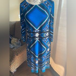 Calvin Klein geometric shapes dress